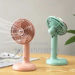 Small Retro Handheld Desktop Rotatable Fan
