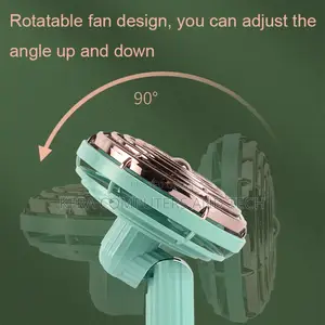 Small Retro Handheld Desktop Rotatable Fan