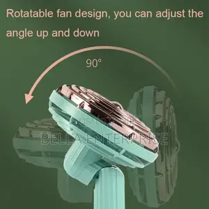 Small Retro Handheld Desktop Rotatable Fan