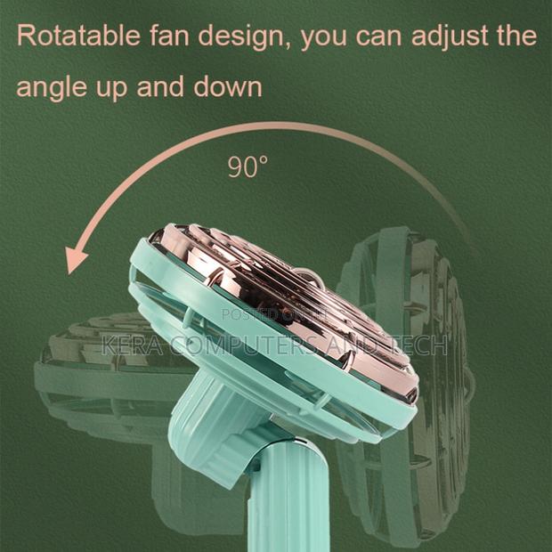Small Retro Handheld Desktop Rotatable Fan - thumbnail 4