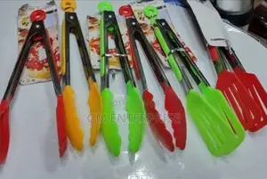 *Non Stick Silicone Coloured Food Tongs