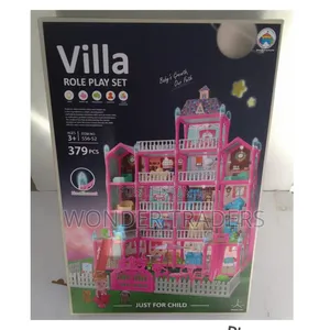 379 Pieces Doll House 
Diy to Assemble 
.