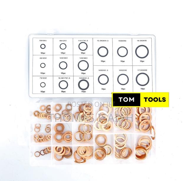150pcs Copper Washer Assortment Kit - thumbnail 2