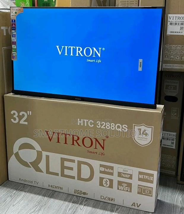 Vitron 32inch Qled Smart Android, Frameless, Youtube, Netflix Qled Tv - thumbnail 2