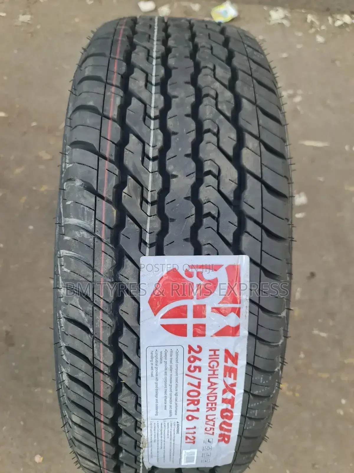 265 /70 R16 Zextour Tyres (Highlander) Lx57
