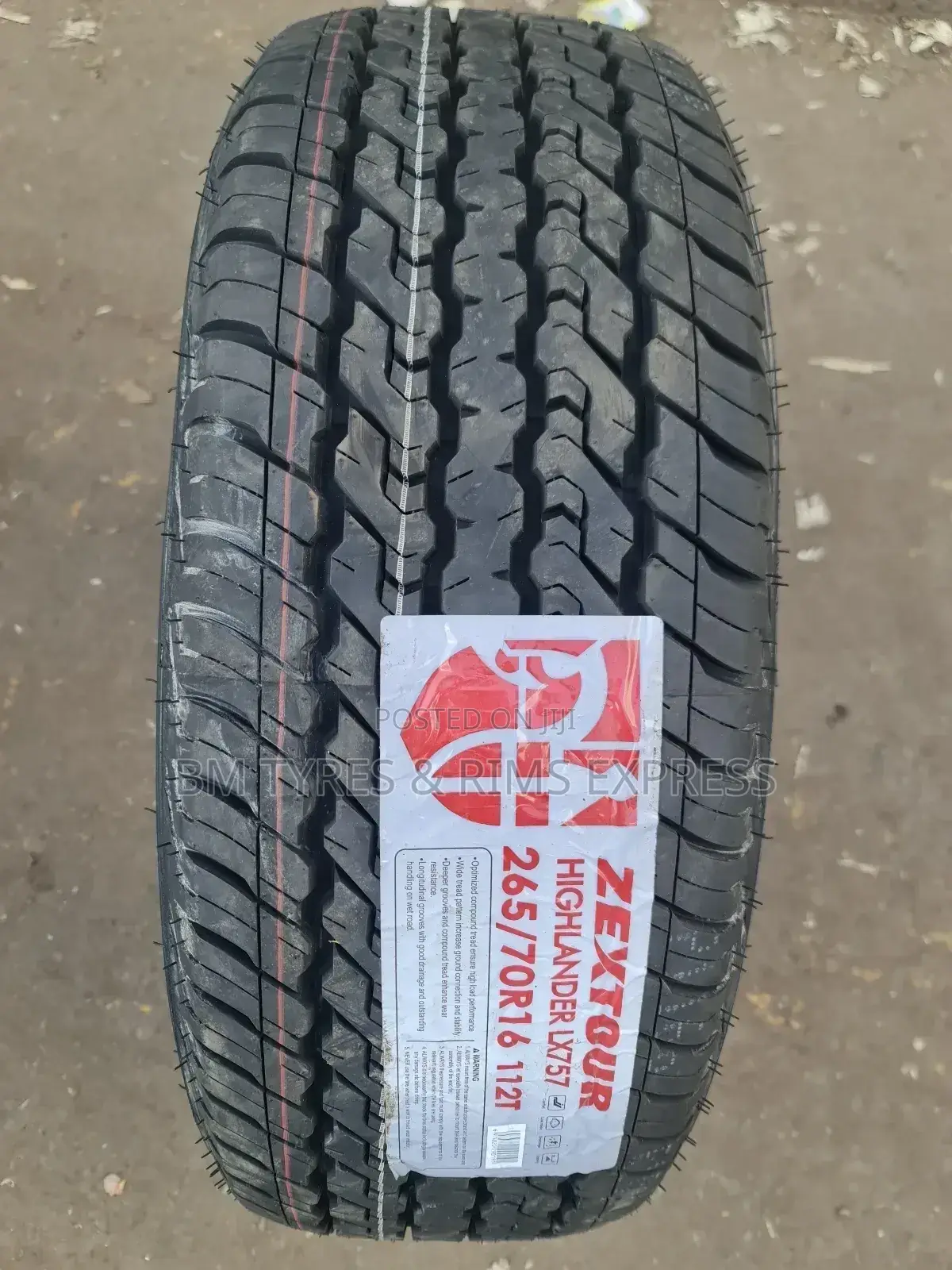 265 /70 R16 Zextour Tyres (Highlander) Lx57
