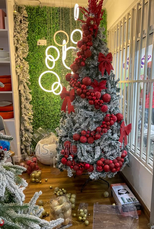 Snow Flocked Christmas Tree - main view