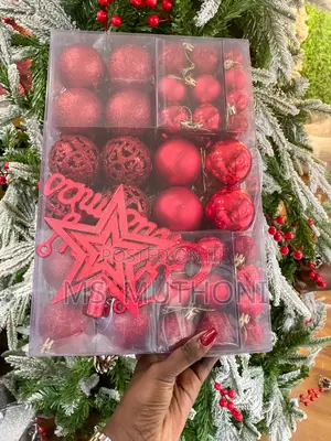 Red 102 PCS Christmas Balls Ornaments for Christmas Tree