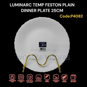 Luminarc Feston Dinner Plate 25 Cm~ = a Set of 6pcs