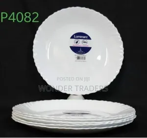 *Set of 6 Luminarc(Feston White) Plates 
27cm