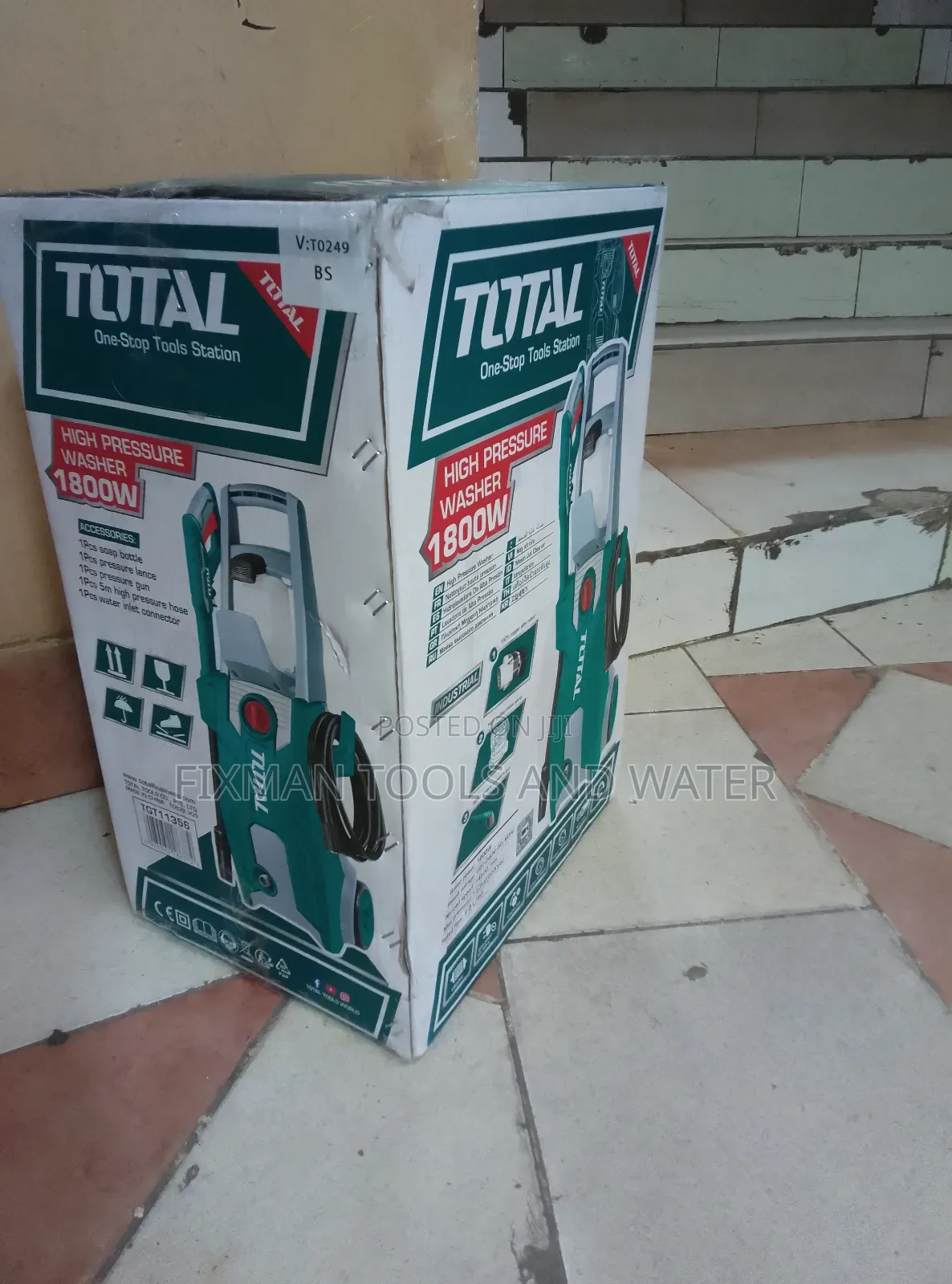 High Pressure Electric Car Wash Machine 1800 Watts 2200 Psi
