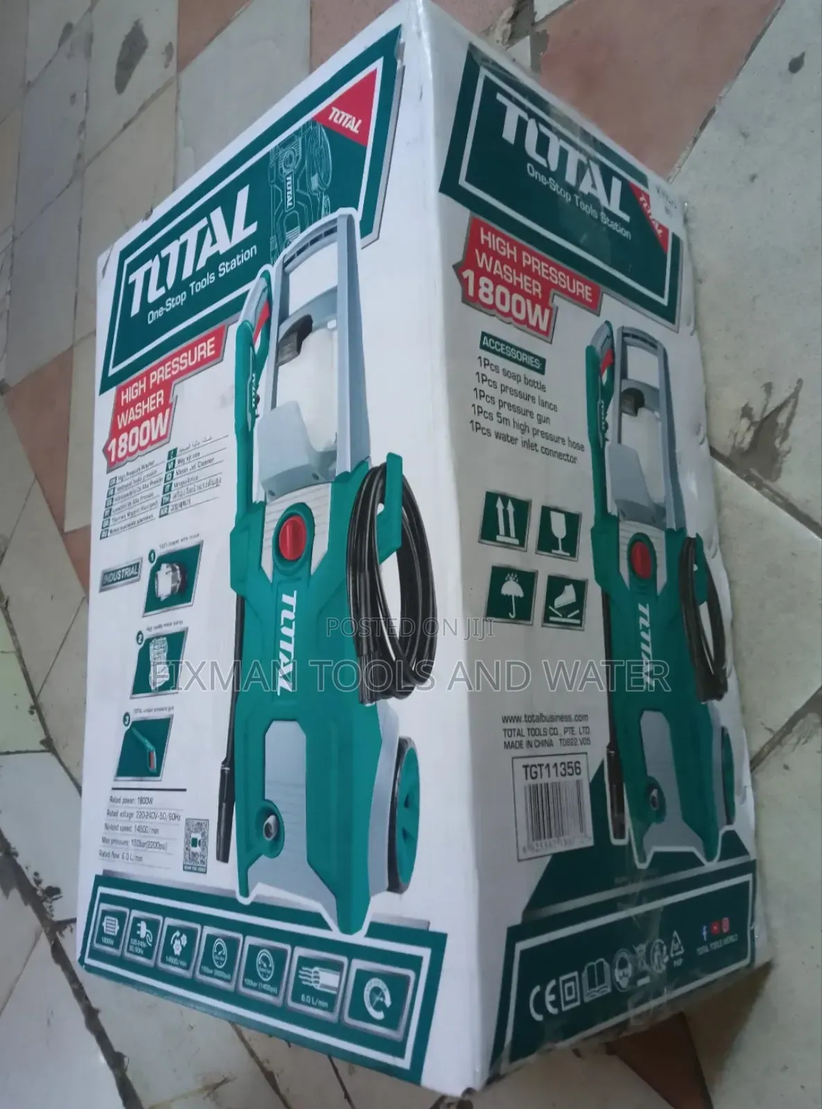 Portable High Pressure Washer Machine 1800 Watt And 2200 Psi Pressure
