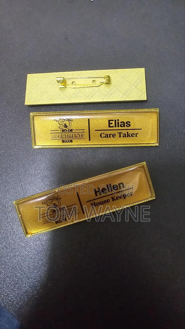 Golden Name Tags - main view