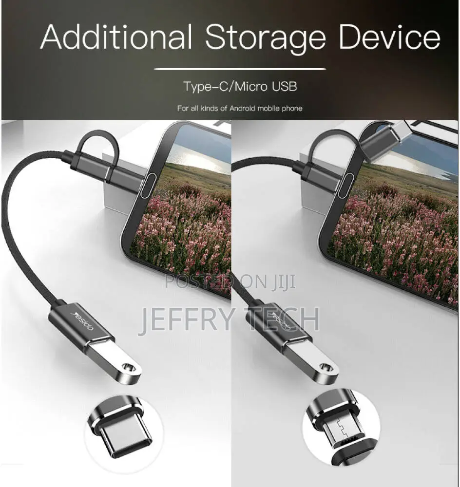 Yesido Gs02 Type-C Micro to Usb Otg Adapter, Data Transmission And