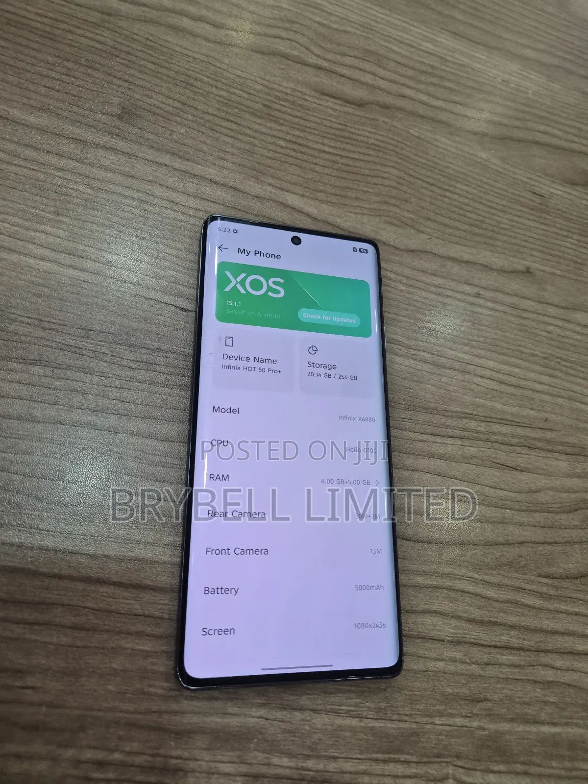 Infinix Hot 50 Pro+ 4G 256 GB Gray