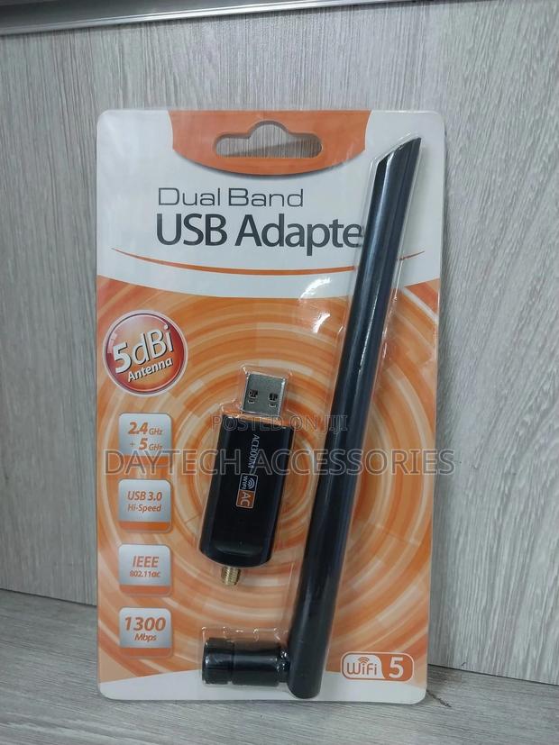 1300mbps Dual Band Usb Wifi Adapter With 5dbi Antenna Usb 3.0.