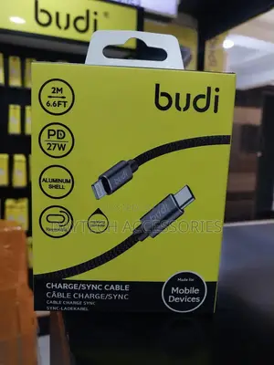Budi Usb C to Lightning Pd Type C to Lightning Braided Cable - 3m