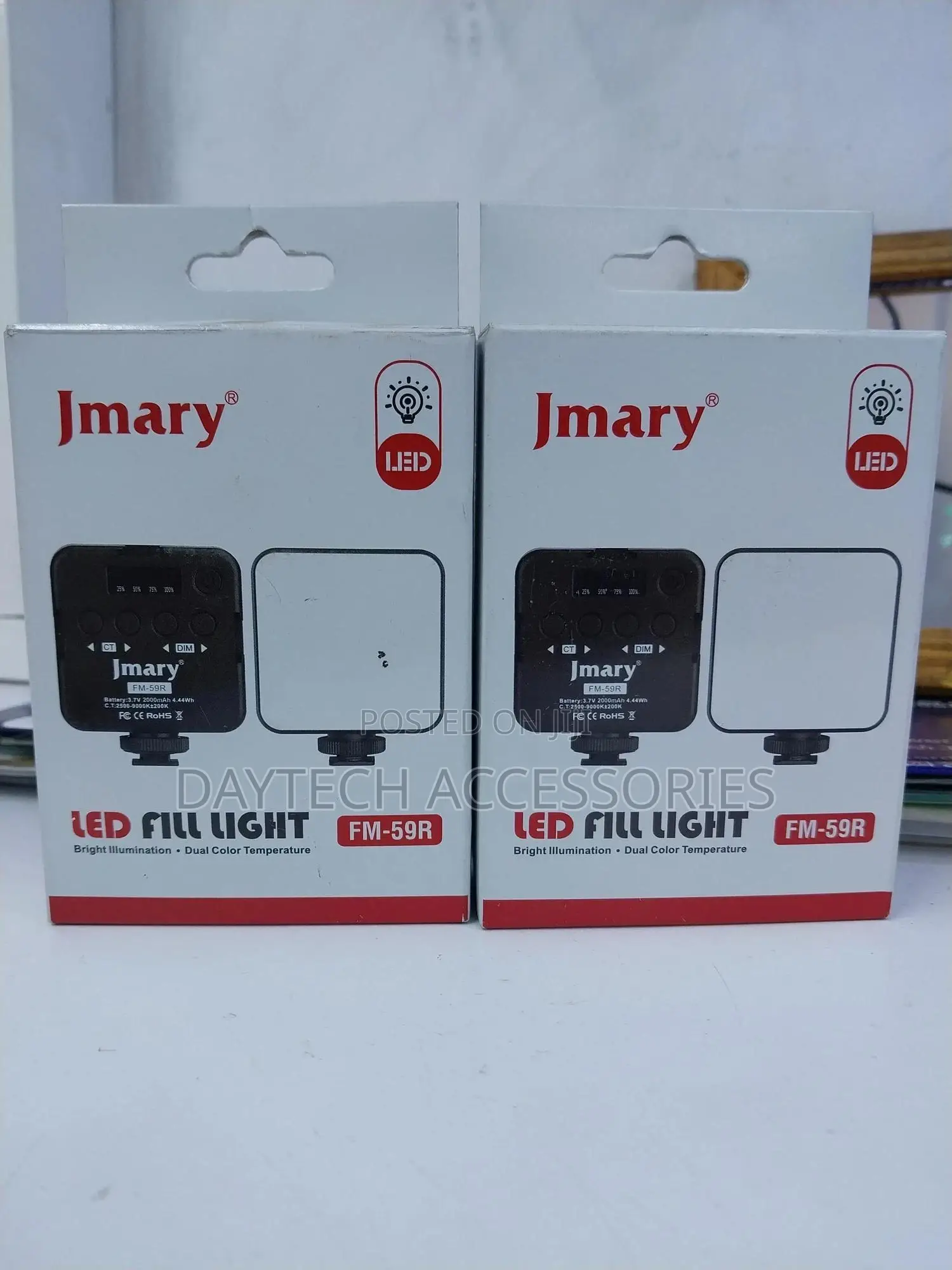 Jmary Fm-59r Mini Light Led Video Rechargeable