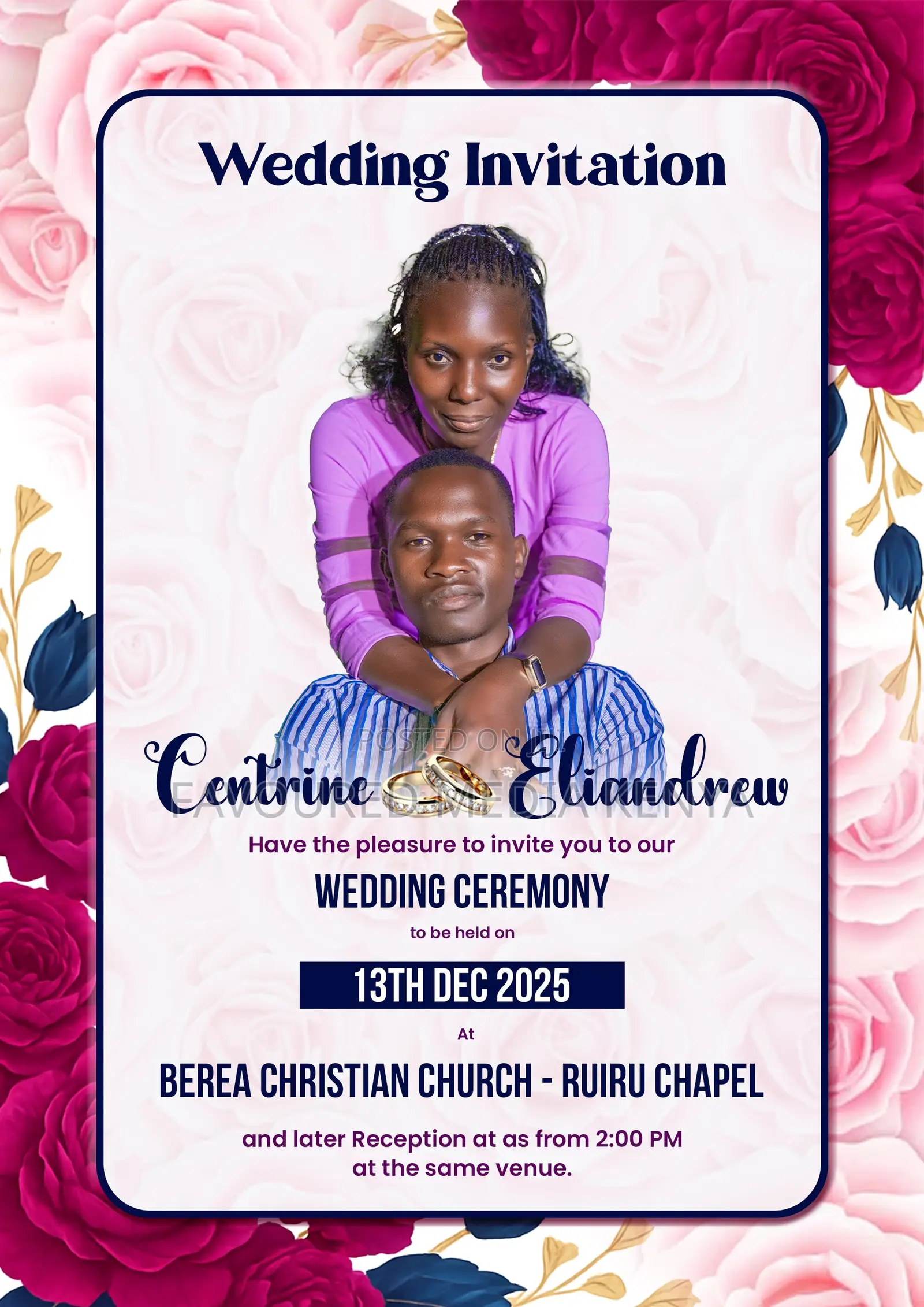 Wedding E- Card Design