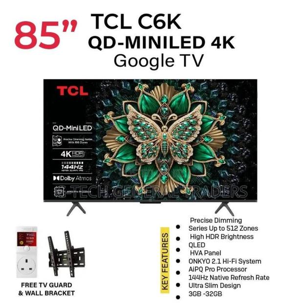 Tcl 85inch C6k Qd-miniled 4k Google Tv - thumbnail 3