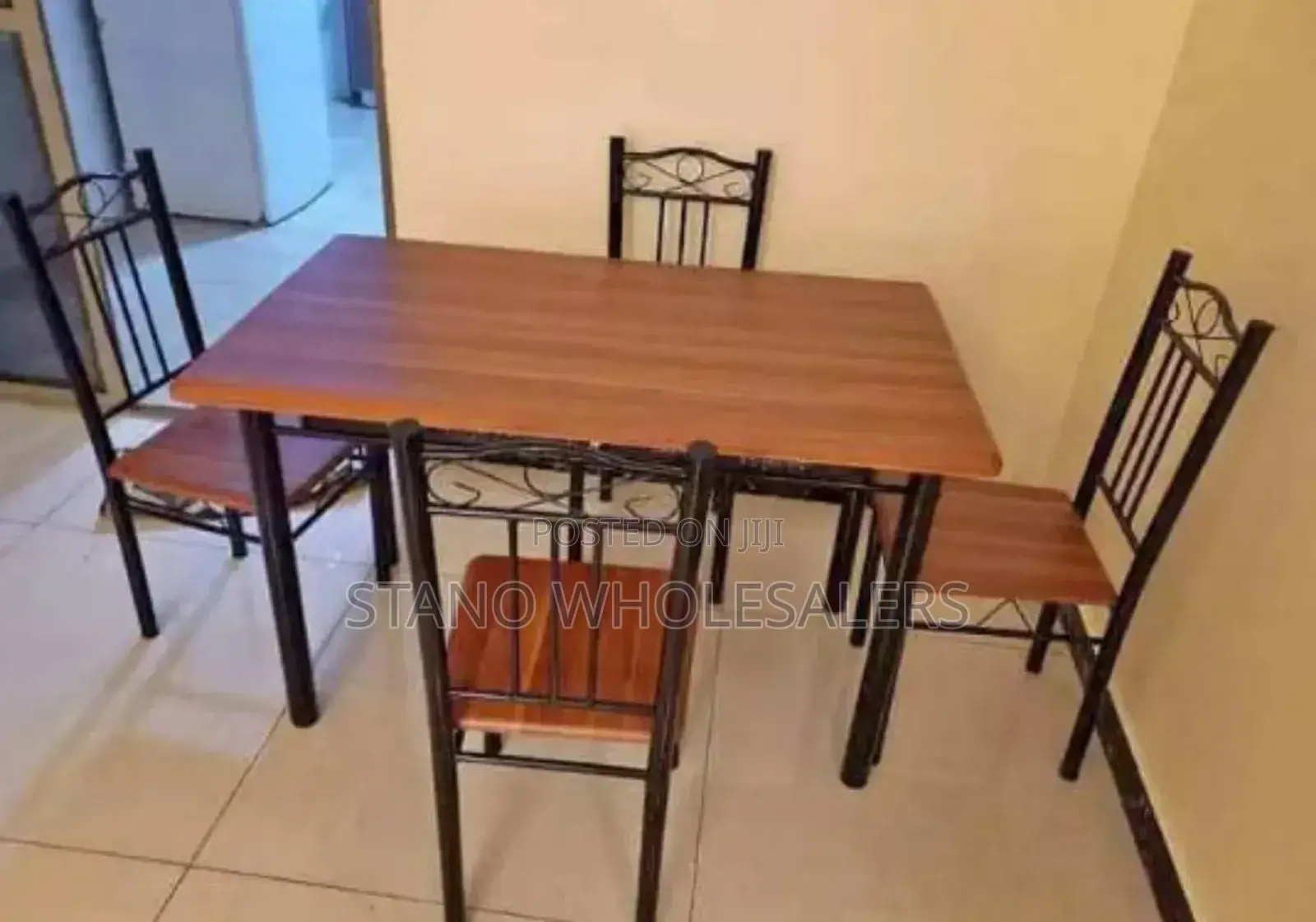 Excellent Wooden 4 Sitter Dinning Table