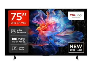 “Tcl 75′′ V6c 4k Uhd Google Tv – Smart Led Tv