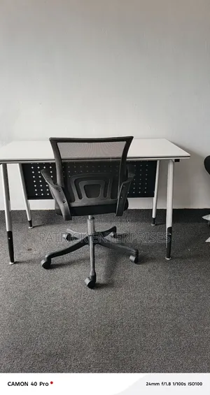Imported Modern Metallic It Computer/  Study Table + Secretarial Chair