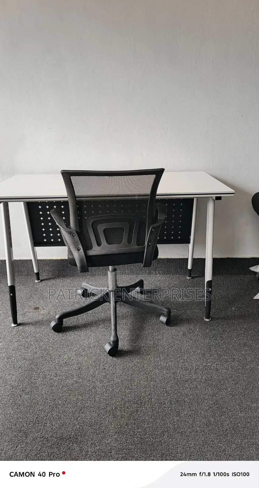 Imported Modern Metallic It Computer/  Study Table + Secretarial Chair