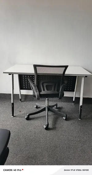 Imported Modern Metallic It Computer/  Study Table + Secretarial Chair