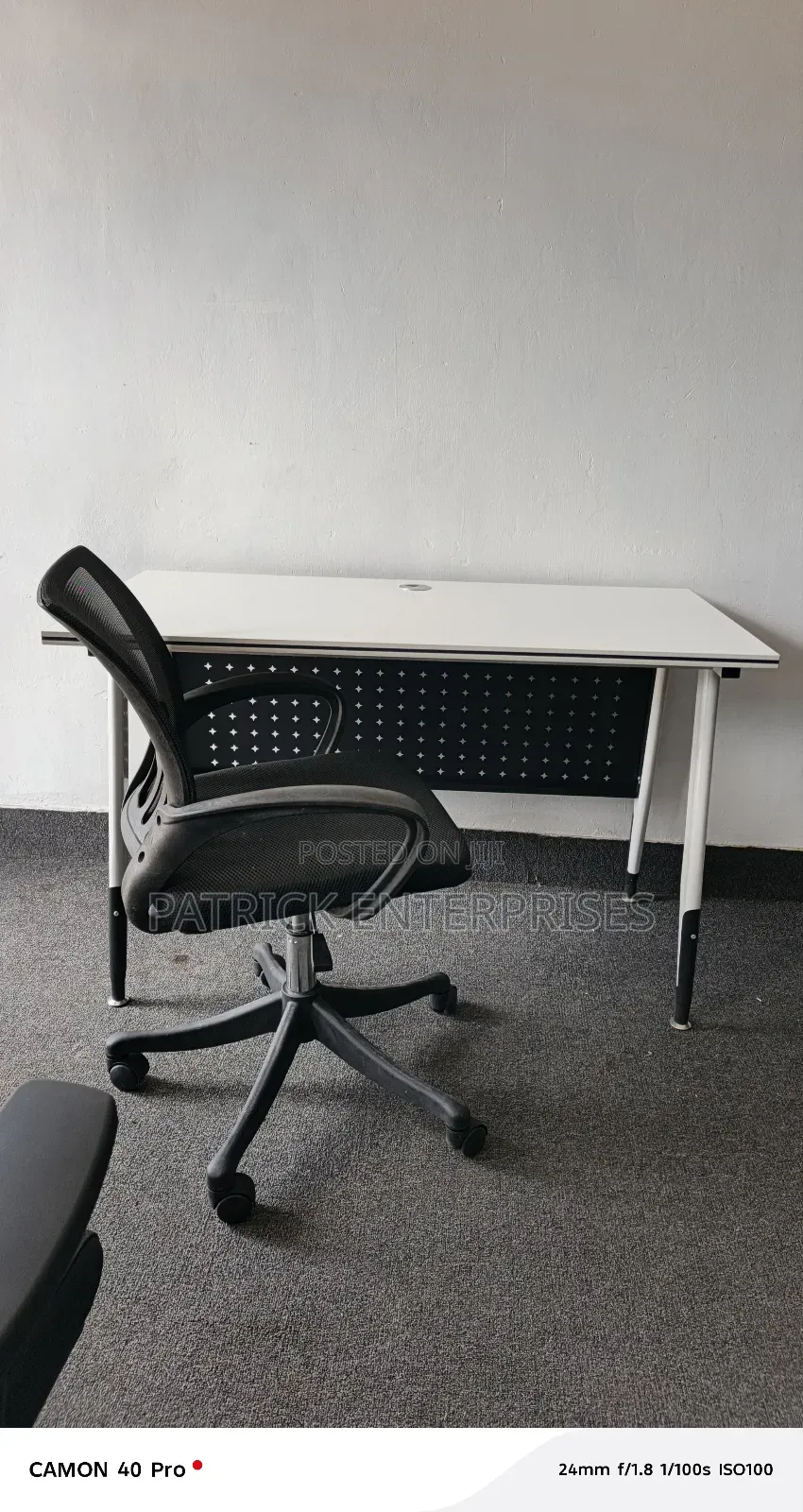 Imported Modern Metallic It Computer/  Study Table + Secretarial Chair