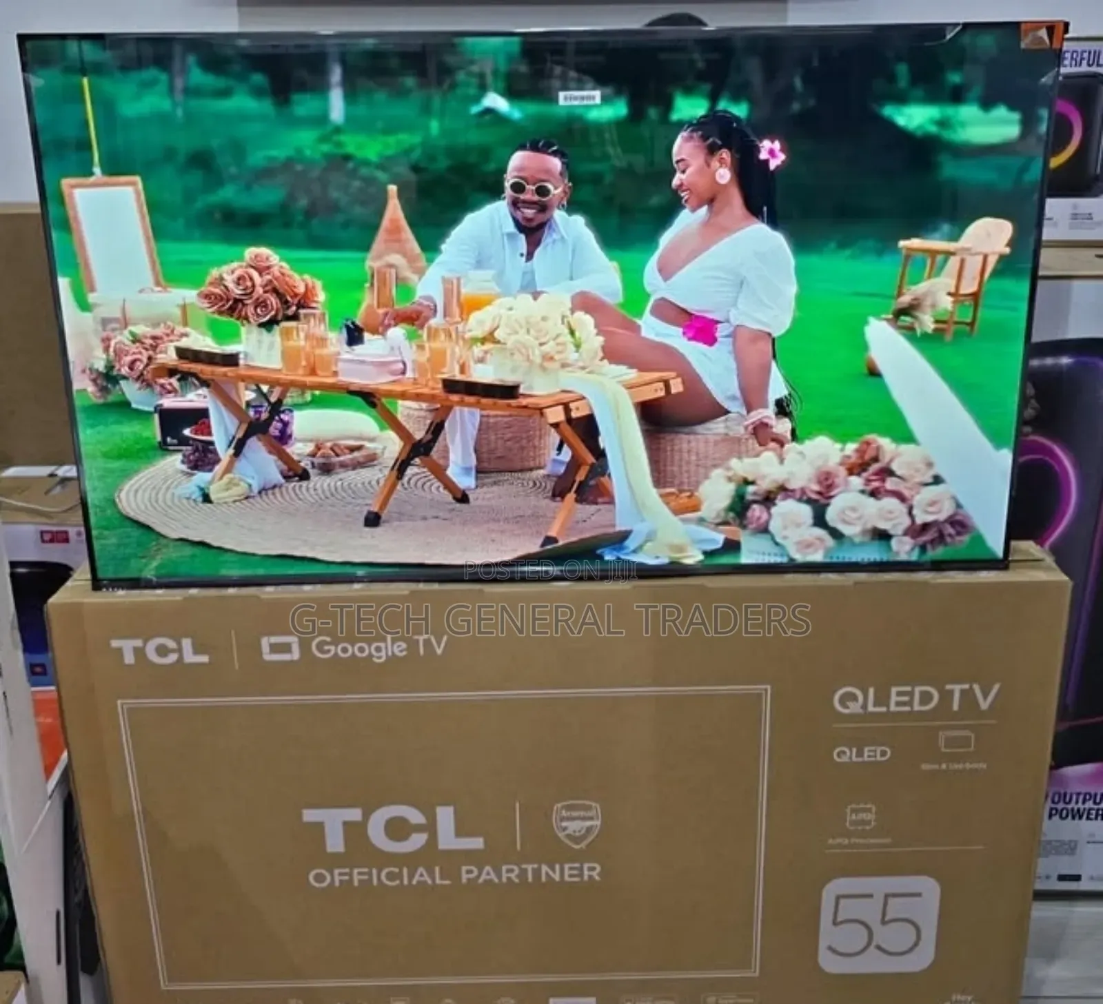 TCL 55inch Qled Google Tv, Frameless Youtube, Netflix