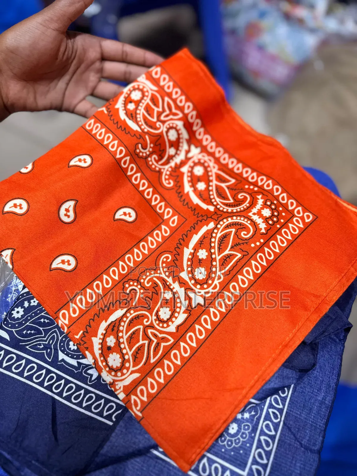 Orange Colors of Bandanas at 100 KSH