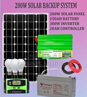 Solar System Full Kit 200w/ Solar Kit Backup 200watts - main view