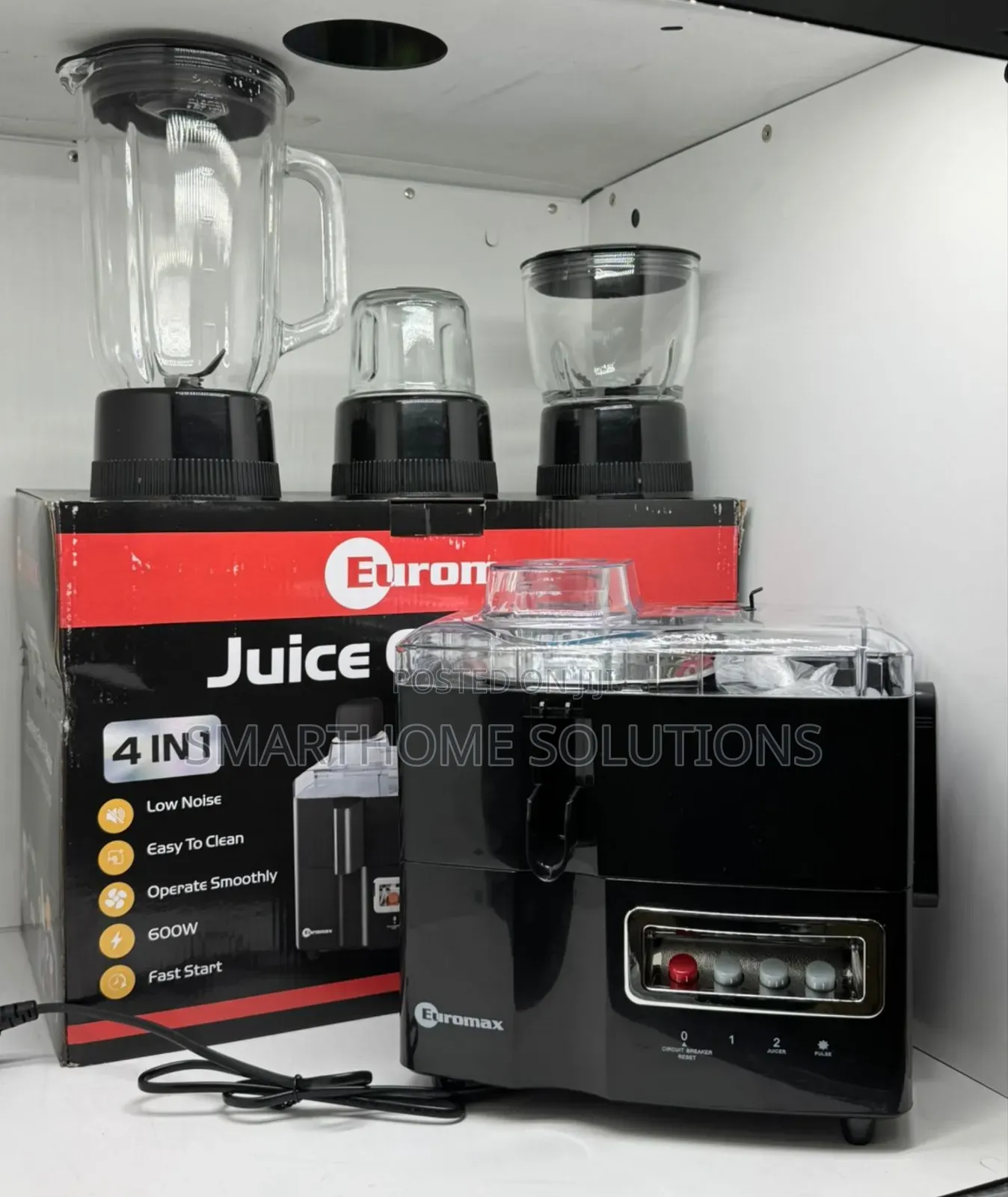 Euromax 4 In 1 Food Processor 600w