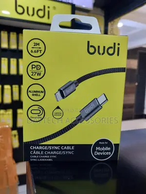 Budi Usb-C to Lightning Cable – Pd 27w Fast Charging Sync