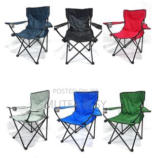 Blue,Black Foldable Metallic Frame Waterproof Canvas Camping Chairs - thumbnail 2