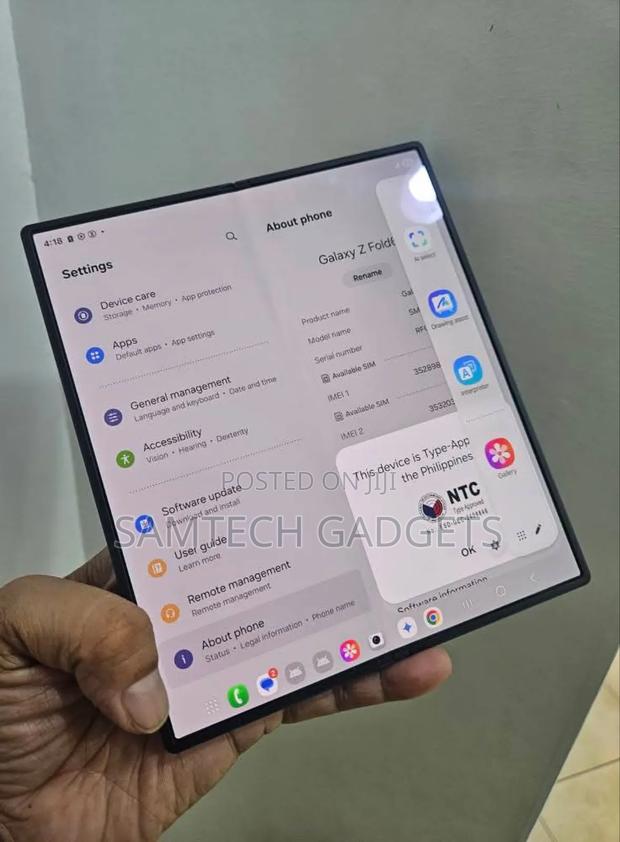 Samsung Galaxy Z Fold6 256 GB Blue - thumbnail 4