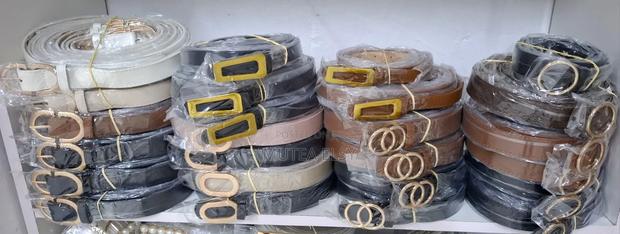 Gold Oval Buckle Ladies Multicoloured Belts - thumbnail 3