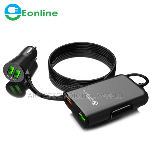 4-Multi-Ports Fast Car Charger