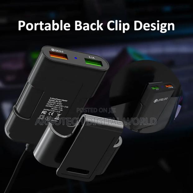 4-Multi-Ports Fast Car Charger - thumbnail 5