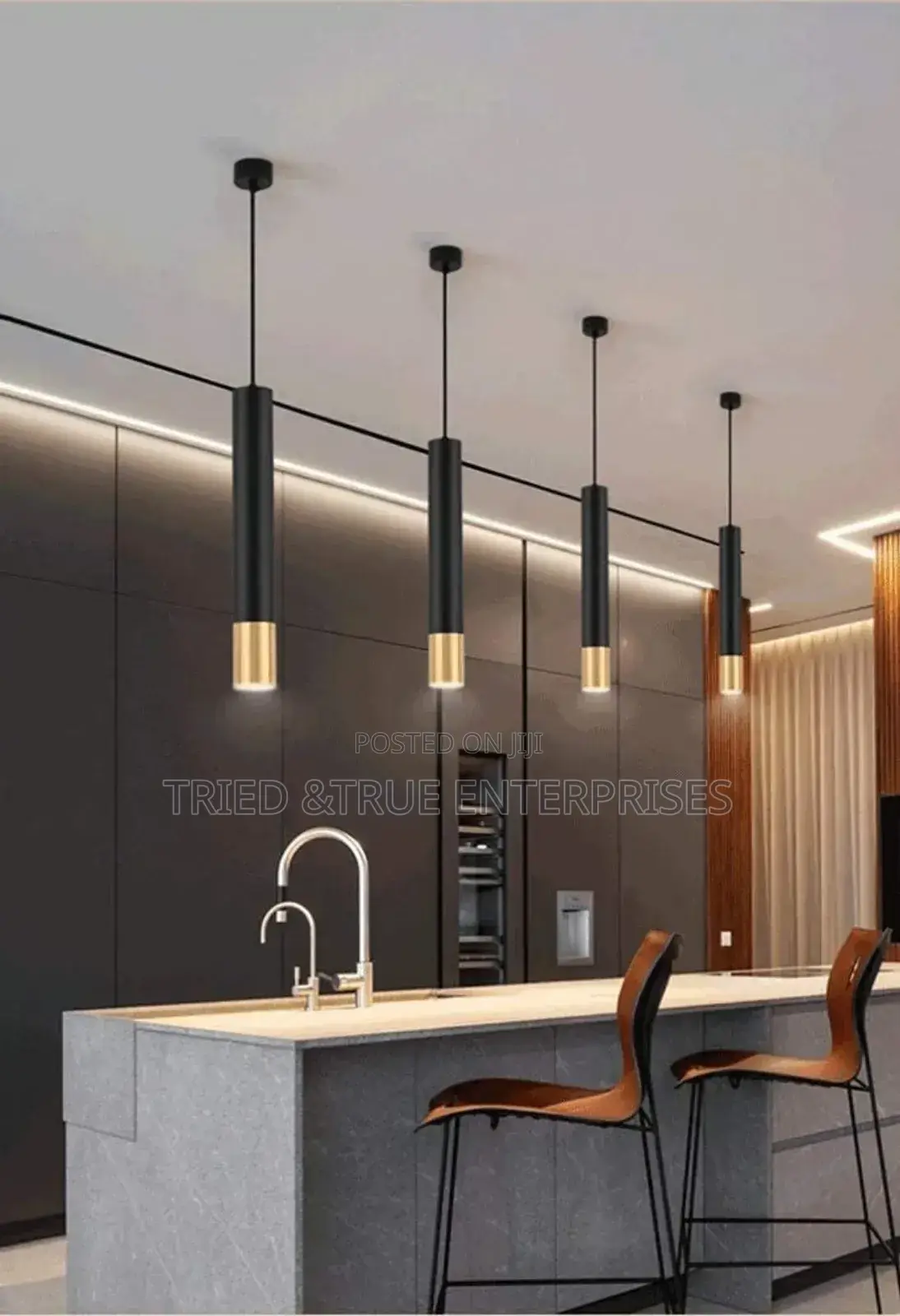 Elegant Single Tricolour Hanging Pendant Light Kj6t