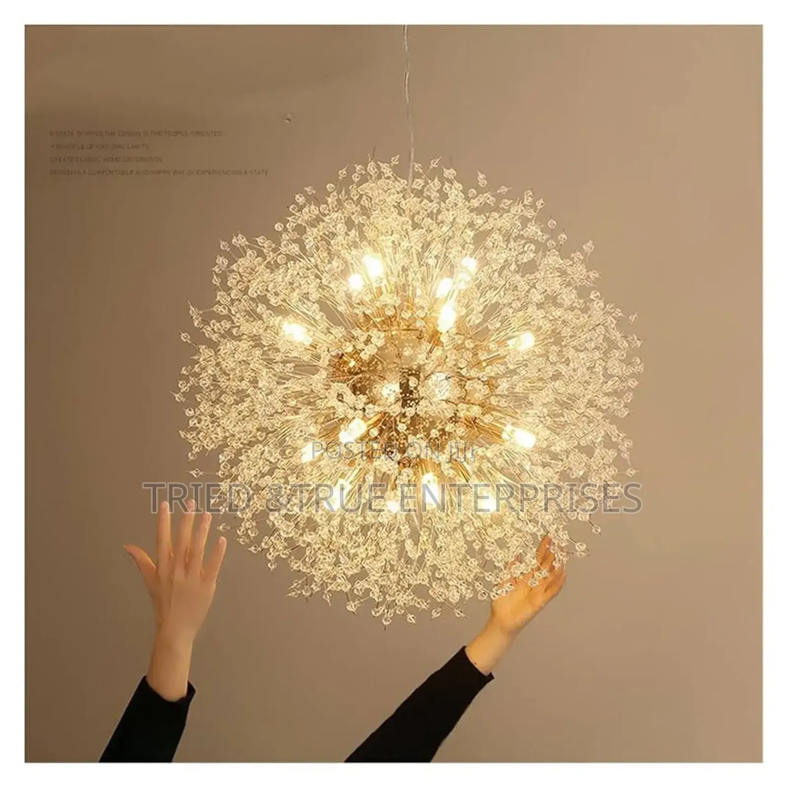 Generic Led Spark Ball Crystal Chandelier Light Pj6b