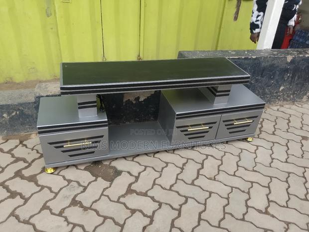 Tv Stand Gray With Led Lights 5 Feet - main view