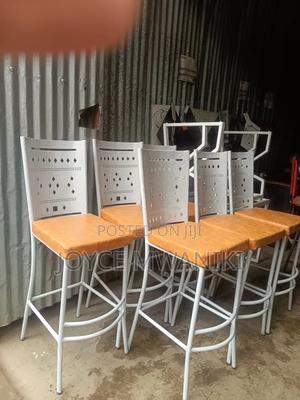 Bar Chairs or Counter Chairs, With Powder Coated White Frame - main view