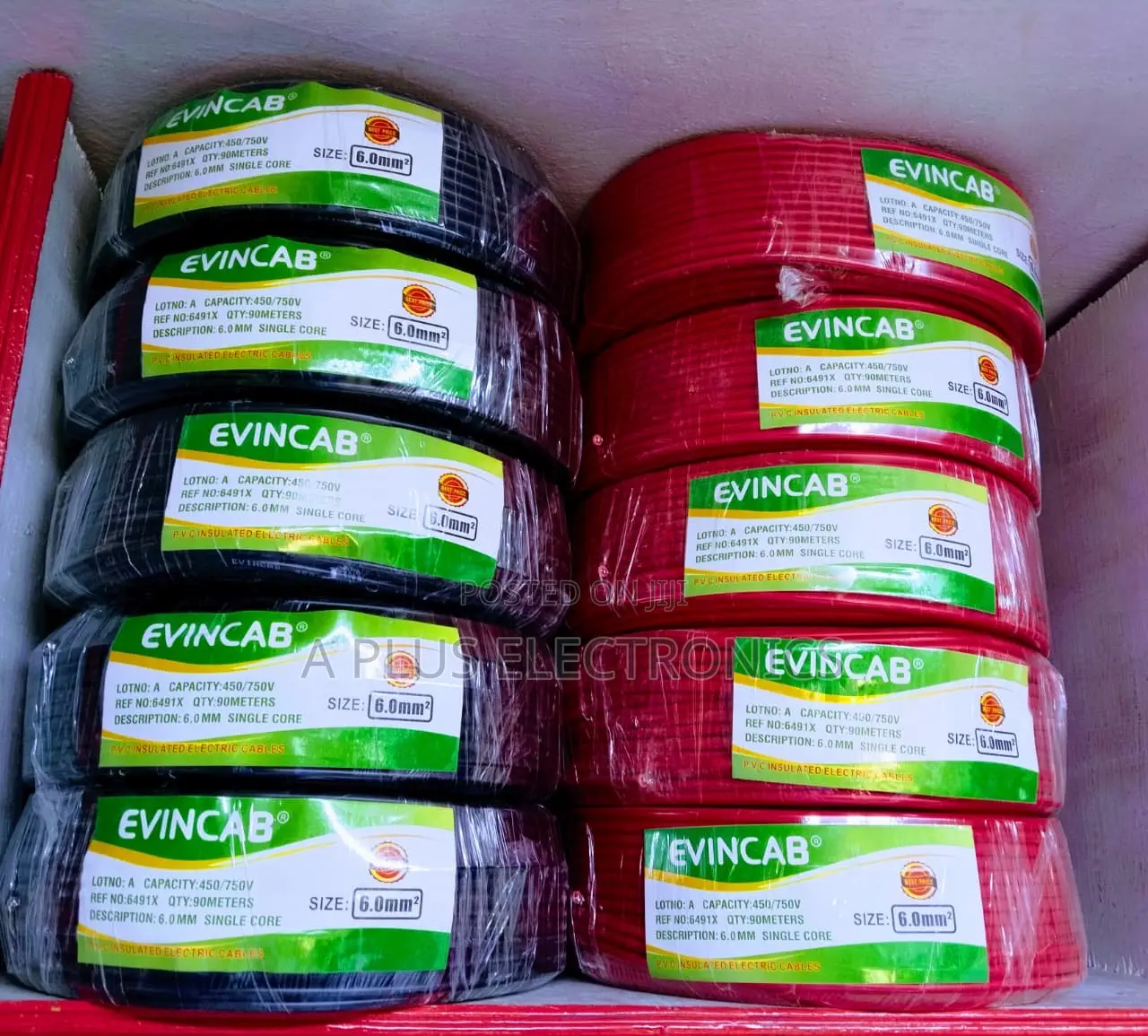 Evincab 6.0mm Single Core Cable