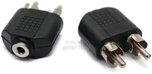 2 X Rca Male to 3.5mm Female 6.35mm Male to 6.35mm Dual Female Stereo