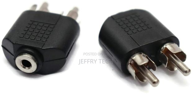 2 X Rca Male to 3.5mm Female 6.35mm Male to 6.35mm Dual Female Stereo