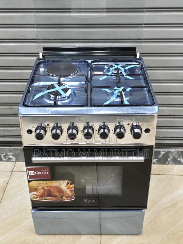 Cooker, Roch Standing Cooker 3gas +1e 60cm×60 Electric Oven Jet Valve - main view