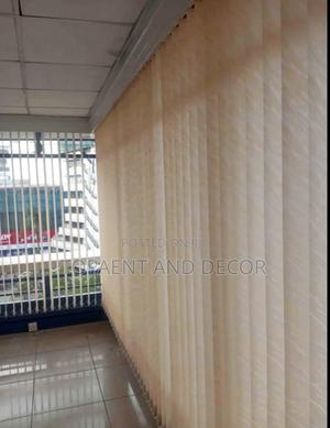 Smooth Roll Artificial Vertical Window Blinds Drapes - main view