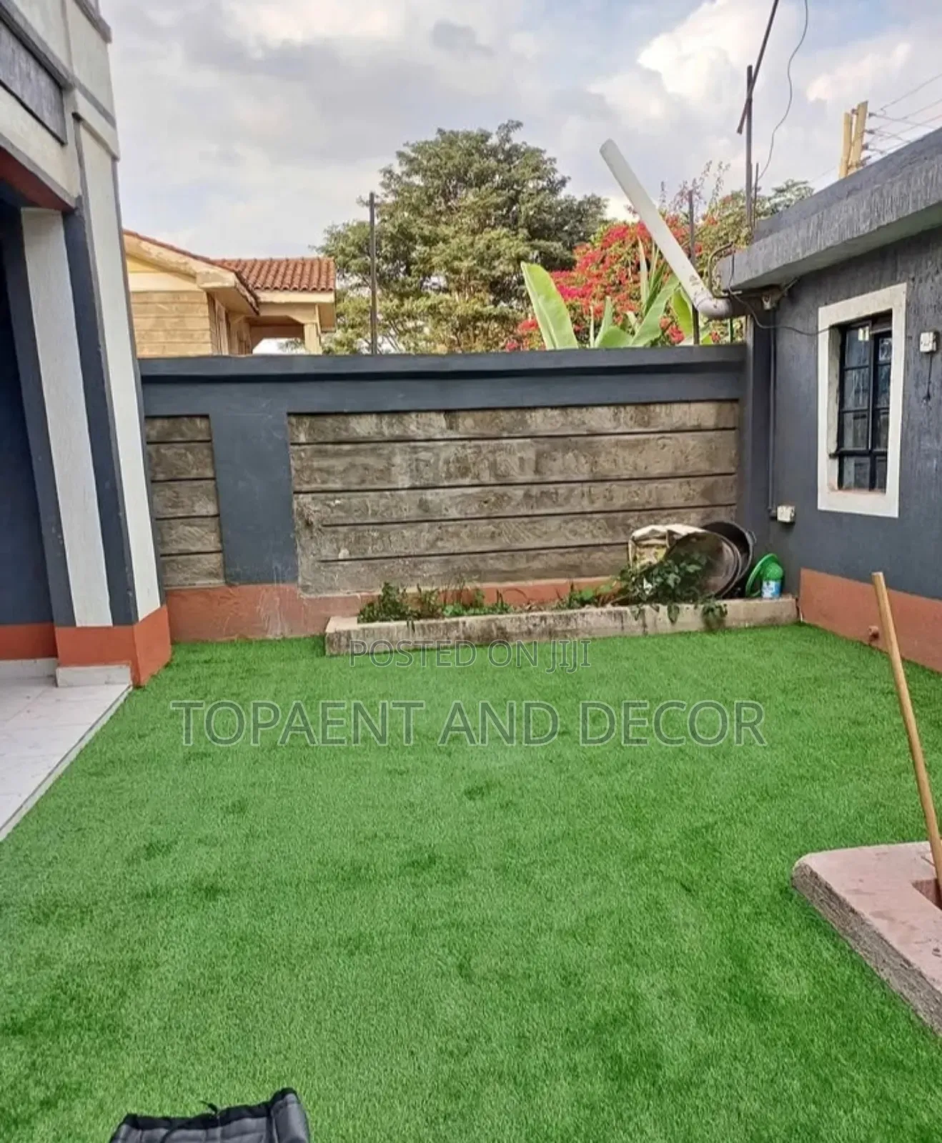 Layered Fiber Artificial Green Turf Carpet